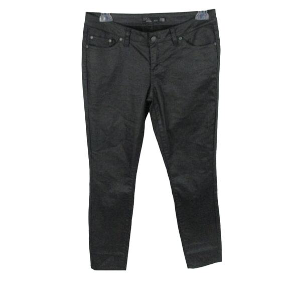 PrAna Kara 
Waxed Denim Jeans | Black Matte | Size 4 | Five Pocket - Picture 3 of 8